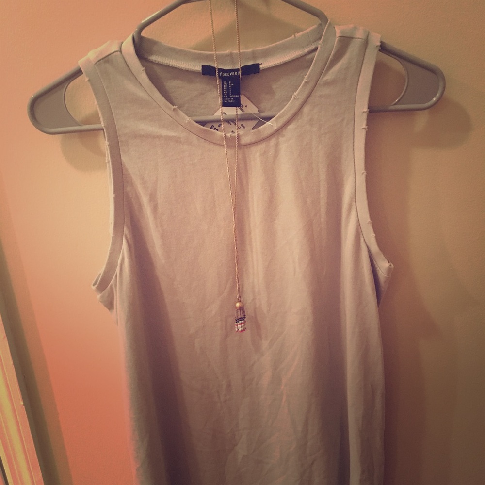 Grey No Sleeve Dress